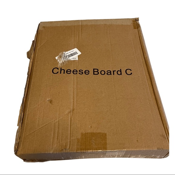 New in Box Bamboo Cheese Board Set Stainless Steel Knife, Charcuterie Platter - Picture 6 of 6